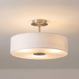 Lampa sufitowa Josia Lindby, możliwość ściemniania, biały / opal, przedpokój, tkanina / materiał / jedwab, nowoczesny
