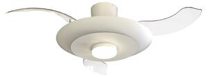 Wentylator sufitowy LED Kyoto, biały, DC, cichy, CCT, 106 cm – Mantra Mantra Iluminación, Kyoto, ściemnialny, biały, salon, metal, nowoczesny