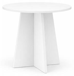 Stolik okolicznościowy okrągły płyta 50 cm Biały Alaska PROMOCJA I ArtDHome