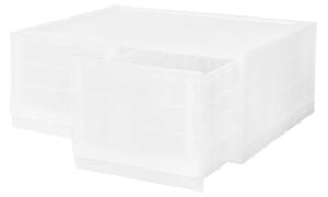 Modułowy pojemnik Wave twin Mist bez kółek 54,6 x 43,4 x 22 cm, szeroki - 2 szuflady