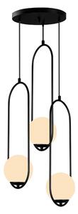 Czarna lampa wisząca Squid Lighting Arch, wys. 146 cm