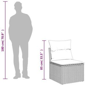 Zestaw Mebli Ogrodowych Komplet Wypoczynkowy Z Poduszkami 2-Częściowy Beżowy Rattan Na Taras Balkon Ogród