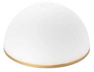 Orion Szkło zamienne do żyrandoli i lamp podłogowych OLD LAMP E27 śr. 30 cm biały/złoty NSOR0133