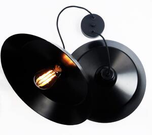 Czarna podwójna lampa wisząca Bulb Attack Cinco