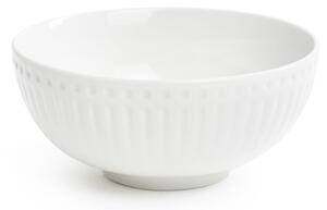 12-częściowy zestaw białych talerzy z porcelany Bonami Essentials Purita