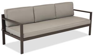 Trzyosobowa sofa ogrodowa Porto Garden Point brązowa