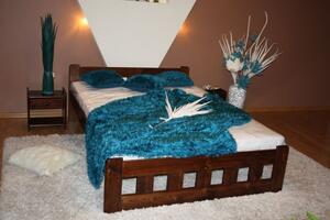 Łóżko drewniane, sosnowe NIKOLA 120x200 ORZECH producent