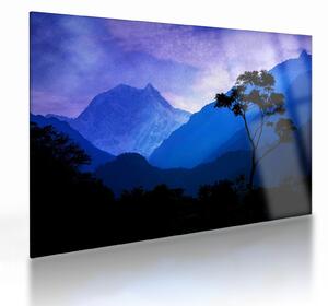 Obraz na szkle - Nocne niebo w Nepalu (70x50 cm)