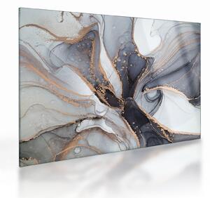 Obraz na szkle - Szary marmur (70x50 cm)