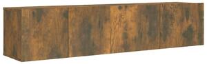Zestaw 2 szafek pod TV, przydymiony dąb materiał drewnopochodny