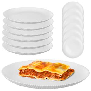 Talerz płytki Regno 26.5 cm biały 6 szt