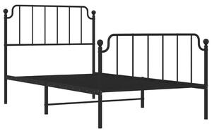 Czarne metalowe łóżko indusrialne 100x200cm - Onex