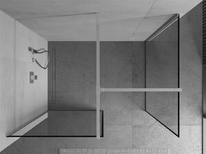 Mexen Kioto ścianka prysznicowa Walk-in 70 x 70 cm, czarny wzór, chrom - 800-070-202-01-70-070