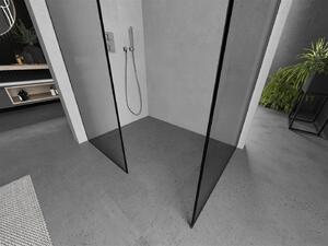 Mexen Kioto ścianka prysznicowa Walk-in 70 x 70 cm, czarny wzór, chrom - 800-070-202-01-70-070