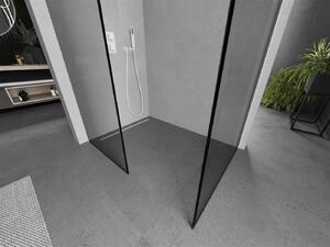 Mexen Kioto ścianka prysznicowa Walk-in 70 x 70 cm, czarny wzór, biała - 800-070-202-20-70-070