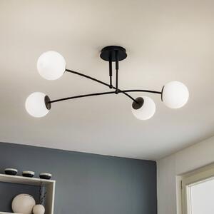 Lampa sufitowa Pregos 4 EMIBIG LIGHTING, możliwość ściemniania, czarny, przedpokój, metal, nowoczesny