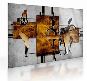 Obraz na szkle - Motywy kultury afrykańskiej (70x50 cm)