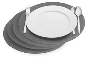 Westmark Podkładka COZY, śr. 35 cm, zestaw 4 szt., antracytowy