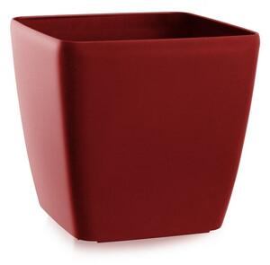 Flower Lover Doniczka Quadrato Easy matt czerwona,18 cm, 18 cm
