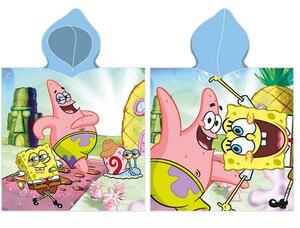 Ponczo dziecięce Sponge Bob i Patryk, 55 x 110 cm