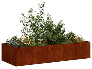 Doniczka Rusty 200x80x40 cm Stal nierdzewna