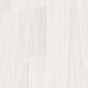 Regał na książki, 4 półki, biały, 40x30x140 cm, drewno sosnowe