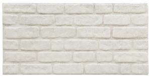 Panele ścienne 3D, wzór białej cegły, 11 szt., EPS