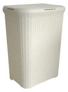 Kosz na pranie rattan 60 l – kremowy CURVER 00707-885