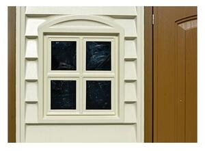 Woodside Domek ogrodowy 8 m² + konstrukcja podłogowa, winylowy, beżowy DURAMAX 30214