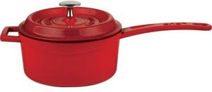 Rondelek Ø 16 cm, 1,35 l, żeliwny, czerwony LAVA METAL LVYSOS16K2R