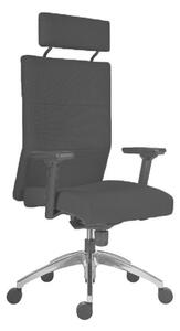 Fotel biurowy Vertika PDH - czarny - nośność 160 kg Antares