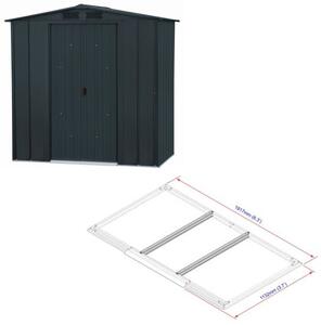 Riverton Top Domek ogrodowy 2,5 m² + profile podłogowe, antracyt DURAMAX 50013