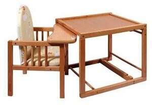 New Baby Bukowe krzesełko do karmienia ze stolikiem Victory, 93 cm