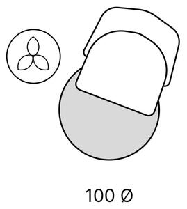 Beżowy okrągły dywan ø 100 cm – Vitaus