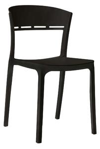 MebleMWM Krzesła ażurowe COCO 3882 | Czarny | 4 sztuki
