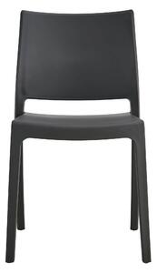 MebleMWM Krzesła z polipropylenu KLEM 3886 | Czarny | 4 sztuki