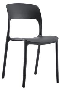 MebleMWM Krzesła z polipropylenu IPOS 3884 | Czarny | 4 sztuki