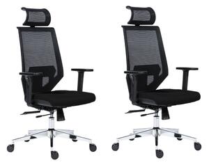 Krzesło obrotowe EDGE czarne ANTARES 90209010 - 2 sztuki