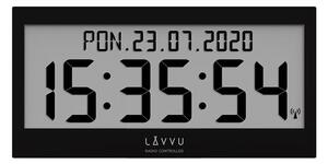 Lavvu LCX0011 Zegar cyfrowy sterowany radiowo sygnałem Modig, czarny