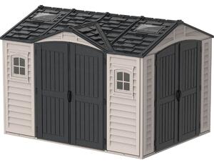 Apex Pro Domek ogrodowy 7,6 m² + konstrukcja podłogowa, winylowy, szary/antracyt DURAMAX 40116