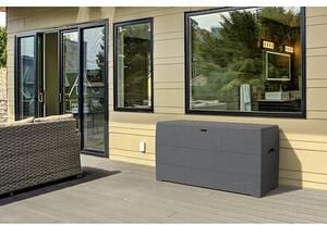 Durabox Plastikowy ogrodowy pojemnik do przechowywania 270 l, 117 x 45 x 56 cm, antracyt DURAMAX 866