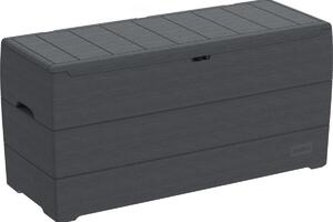 Durabox Plastikowy ogrodowy pojemnik do przechowywania 270 l, 117 x 45 x 56 cm, antracyt DURAMAX 866