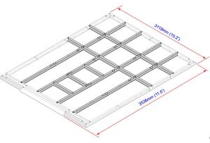 Profile podłogowe do domków 11,6 m² DURAMAX 57222