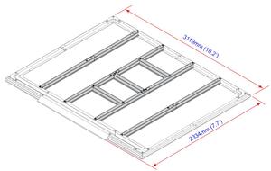 Profile podłogowe do domków 7,8 m² DURAMAX 57202