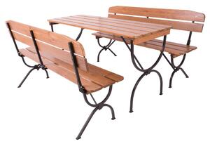 ROJAPLAST Zestaw mebli ogrodowych Bravo 160 cm, brązowy | 245
