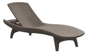 Pacific Leżak ogrodowy 197 x 75 x 41 cm - brązowy KETER 211104