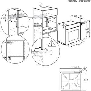 Piekarnik ELECTROLUX LOF3H10K 300 SurroundCook Elektryczny Czarny A+