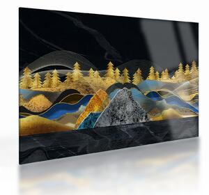 Obraz na szkle - Złote Góry (70x50 cm)