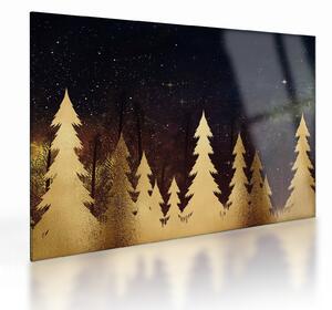 Obraz na szkle - Złota noc (70x50 cm)