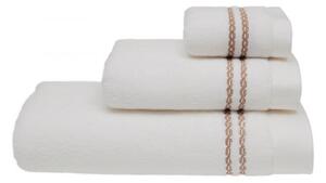 Mały ręcznik CHAINE 30 x 50 cm Biały / niebieski haft